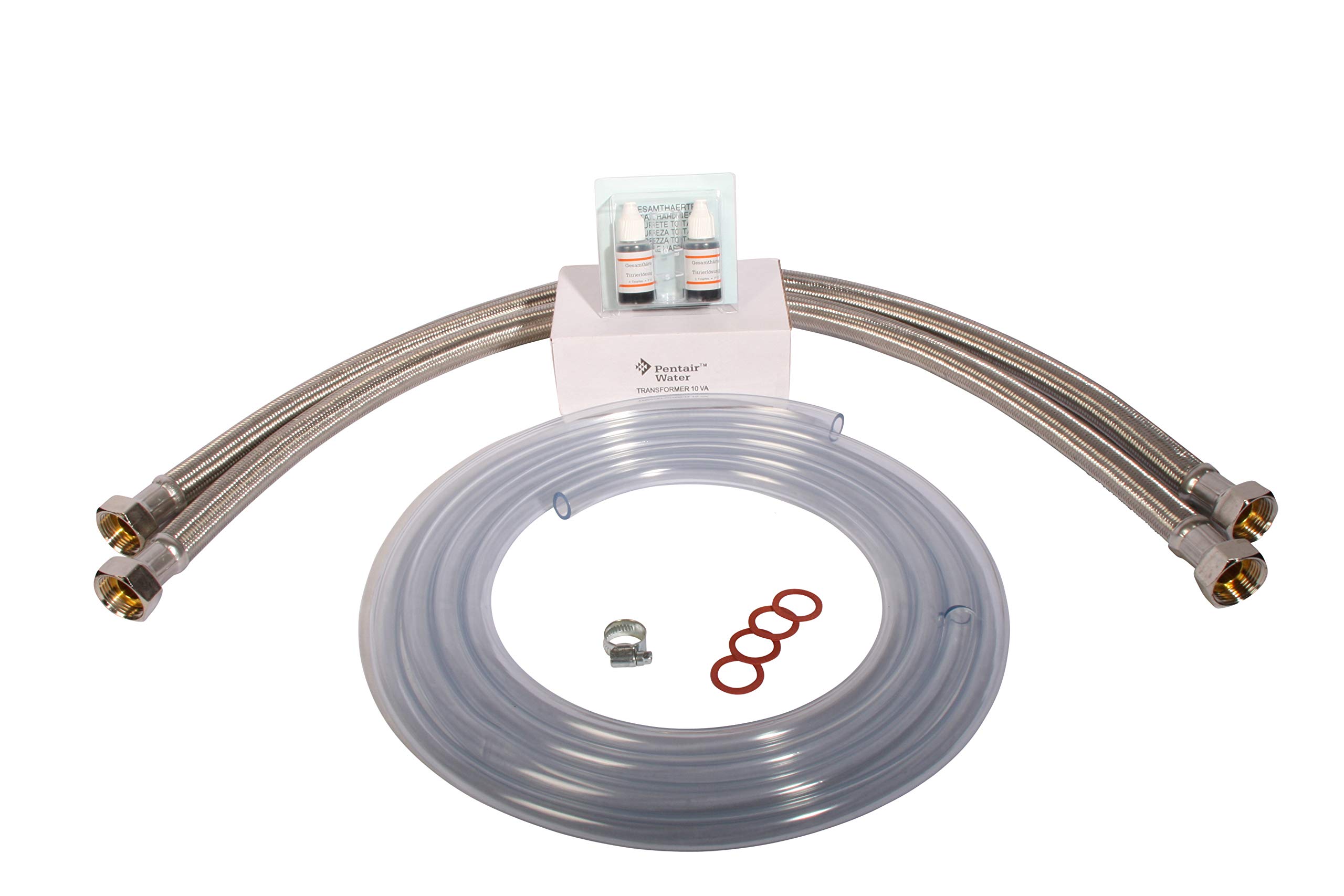 Aqmos BM-120 Wasserenthärtungsanlage Set mit Montageblock 100kg Regeneriersalztabletten für Haushalte bis 9 Personen
