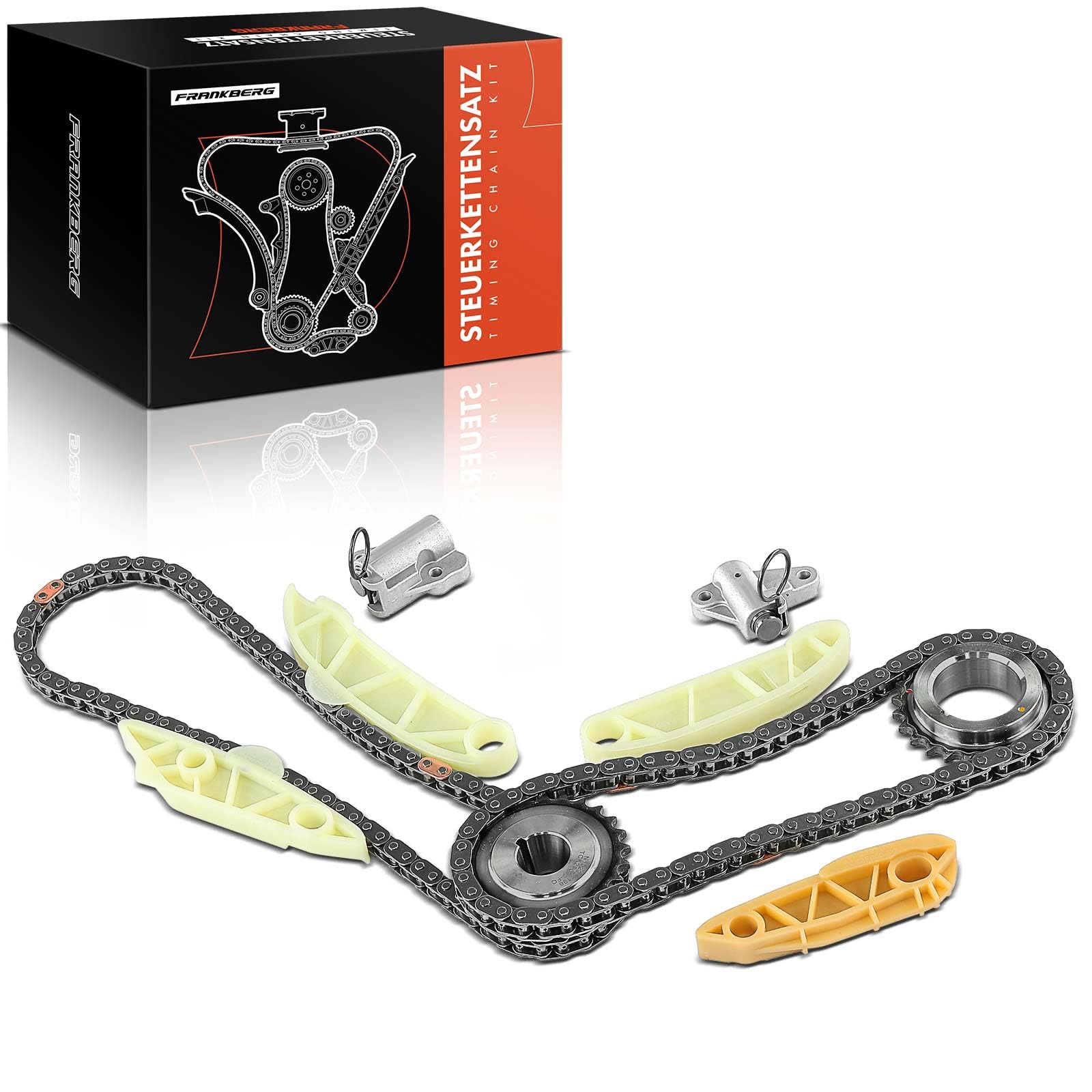 Frankberg Kit de cadena de distribución cadena de distribución diésel | 2F000; Compatible con: Aguijón CK, Santa Fe II CM, Grandeza HG, Sorento III UM, Santa Fe III DM DMA, Sorento II XM