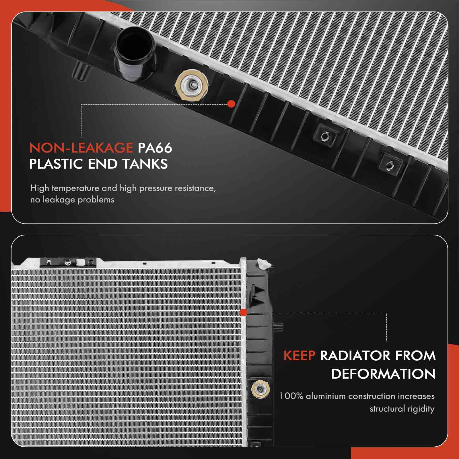 A Premiumengine Coolant Radiator Assembly With Transmission Oil Cooler  Compatible | Desertcart Seychelles, image size:1600x1600