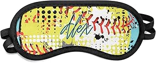 Personalized Softball Sleeping Eye Mask - Small