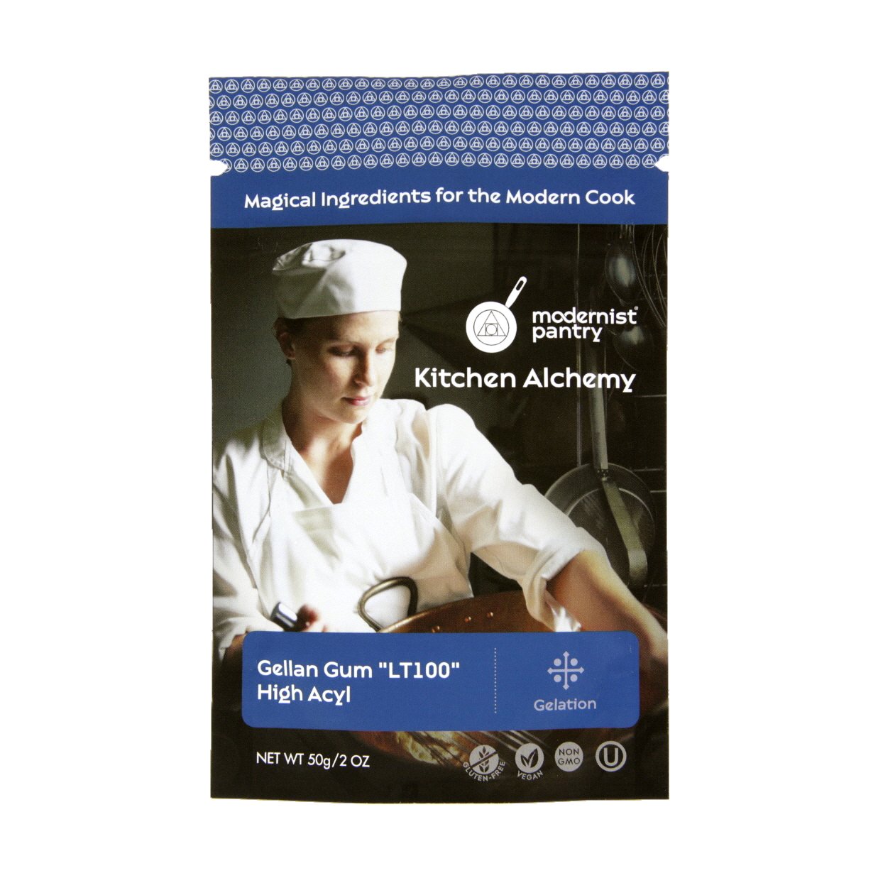 Pure Gellan Gum LT100 - High Acyl ⊘ Non-GMO Vegan OU Kosher Certified - 50g/2oz