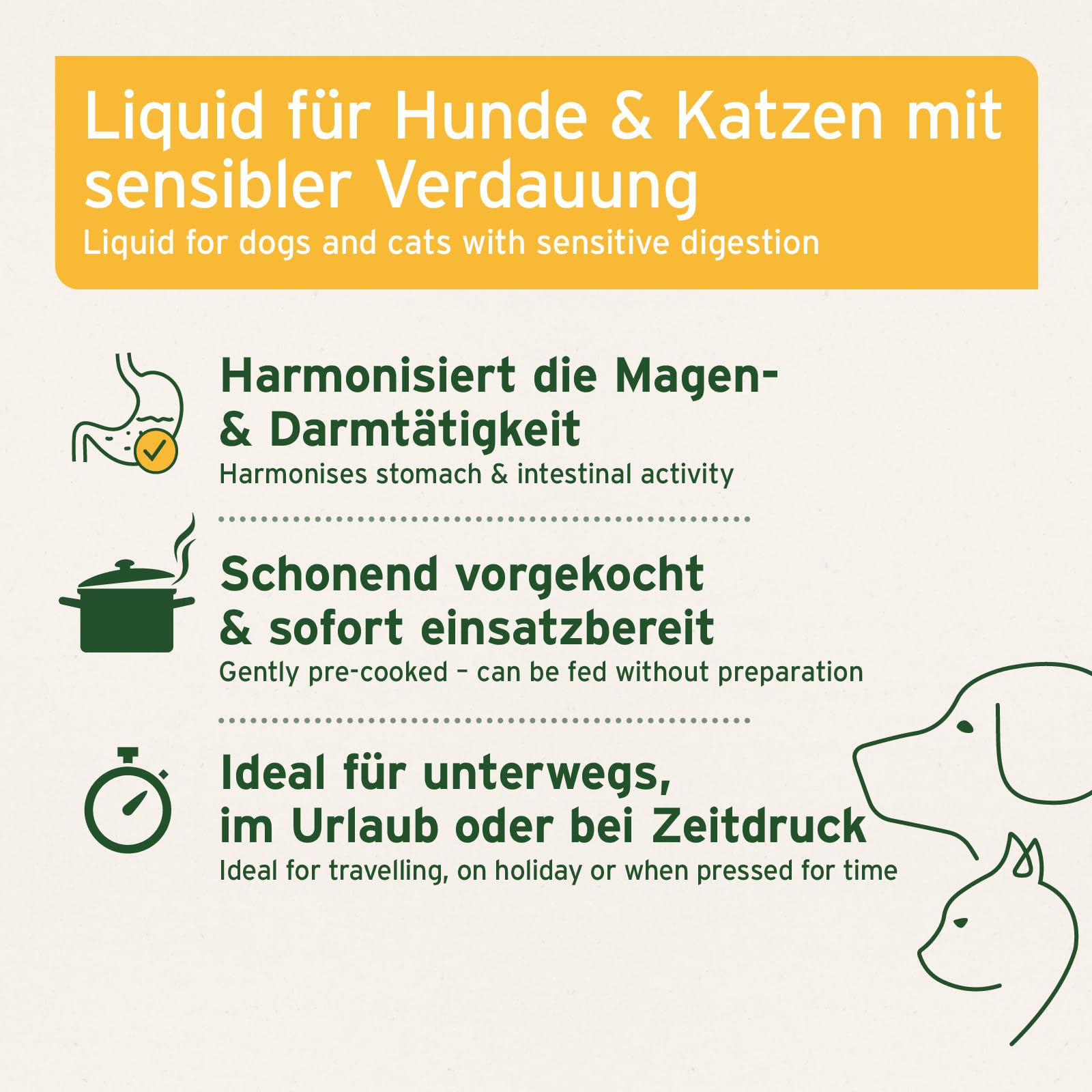 AniForte Ulmenrinde Liquid Hunde & Katzen 14x30g – Sofort verzehrfertig, kein Aufkochen, Magen-Darm-Kur, bei Sodbrennen & Durchfall, Verdauung stärken, mit Flohsamen Heilmoor & Slippery Elm