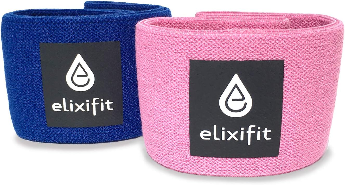 Premium Glute Resistance Band - Hip Warm Up Activation Circle - Includes Glute Training Ebook (Pink, Medium)