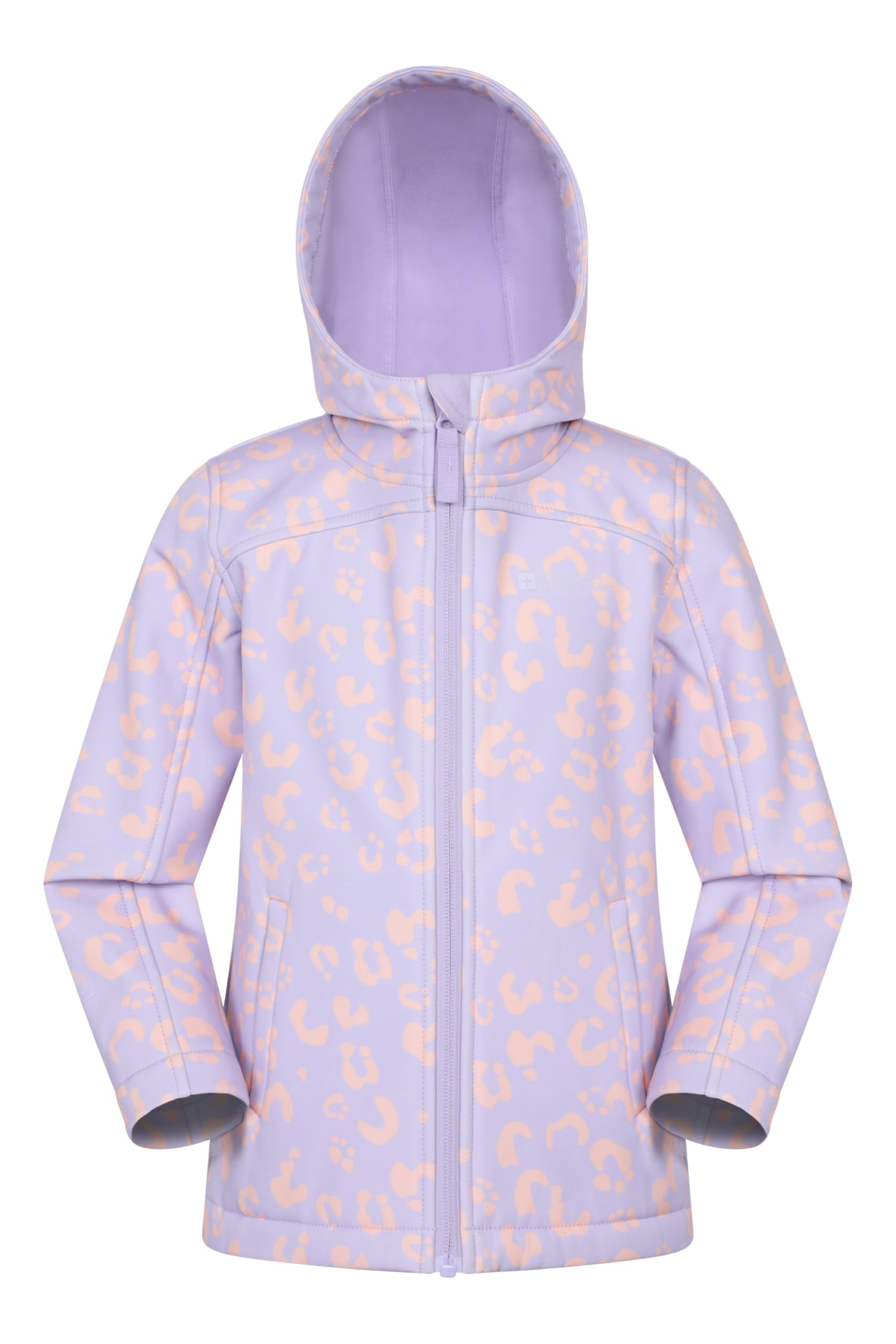 Exodus Kids Printed Water Resistant Softshell Jacket - Purple