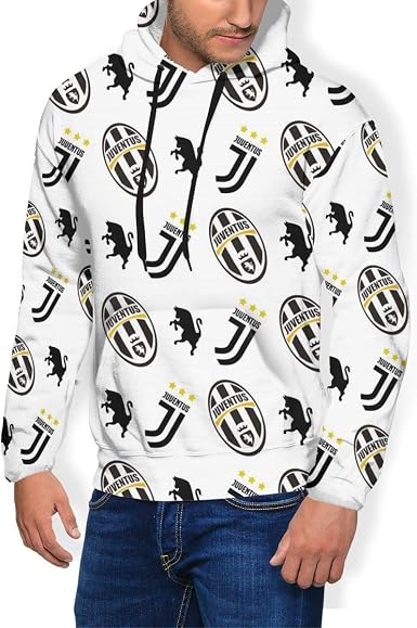 TSIgorjds Juventus FC Felpa con Cappuccio Pullover Basic da Uomo E da Donna  Felpe Autunnali E Invernali A Maniche Lunghe T-Shirt E Tasche Leggere :  Amazon.it: Moda