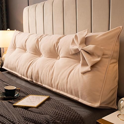 Respaldo de cama triangular de color sólido, almohada de cabecera de forro polar, cojín de apoyo de posicionamiento para el hogar, dormitorio, cama