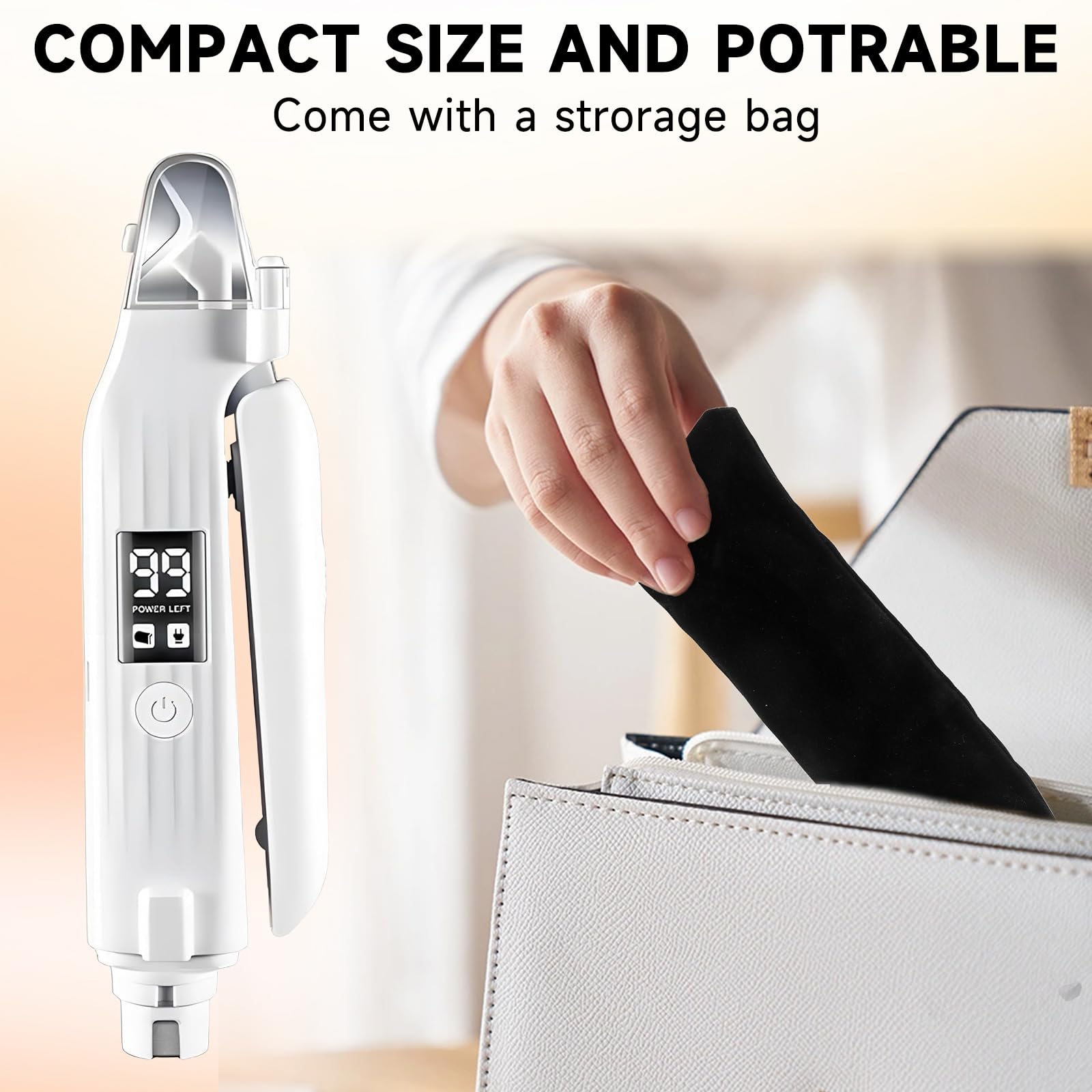 2 in 1 Dog Nail Clippers an Nail Grinder Pet Trimmers for Dogs Cats Claw Nail Care Tool USB Rechargeable Dogs Nail Trimmer with LED Lights and Storage Bag Low Noise Pet Electric Grinder - image 7