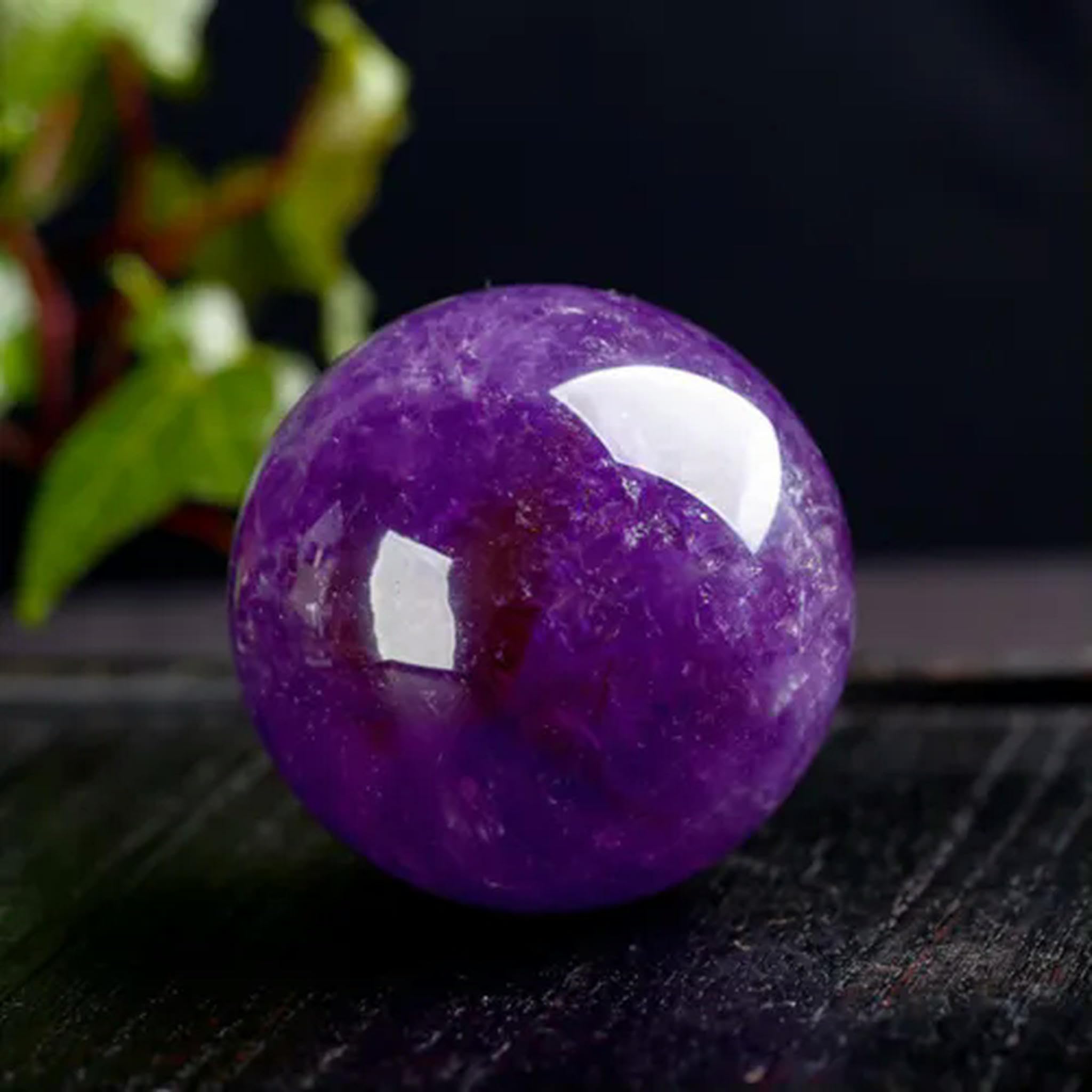 Sfera di Pietra di Quarzo Cristallo Ametista Naturale da 4-7 cm, Pietra preziosa da 40 mm