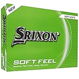Srixon SOFT FEEL_13 & 14 Ultra-soft and long distance golf balls| Stable trajectory and controlled spin| Premium feel and control around the green| Yellow/White SOFT FEEL 14(2025) White