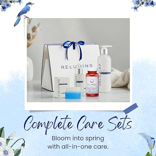 Miniatura 2 de Relumins Juego de recuperación nocturna y resplandor – Paquete completo de cuidado de la piel con Gluta 1000 cápsulas de loción reparadora nocturna