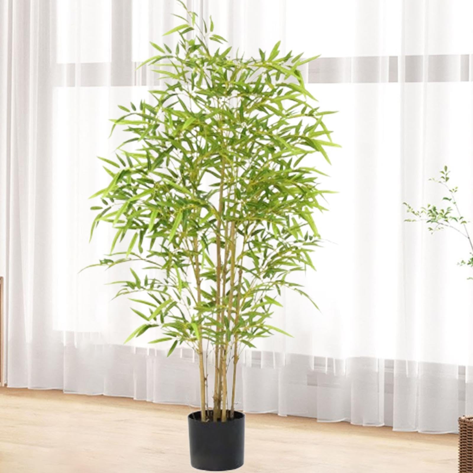 Pianta artificiale in vaso, decorazione per la casa, regalo di inaugurazione, albero di bambù finto memorabile, regalo premuroso per i propri cari,