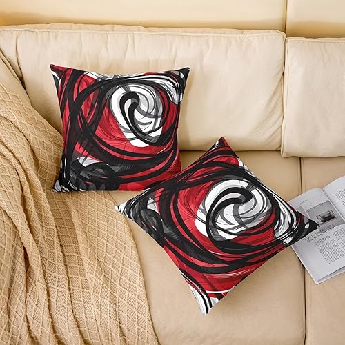 Miniatura 9 de Feelyou Funda de cojín geométrica de líneas de rayas, geométrica, gris, naranja, negro, para decoración del hogar, sala de estar, funda de cojín