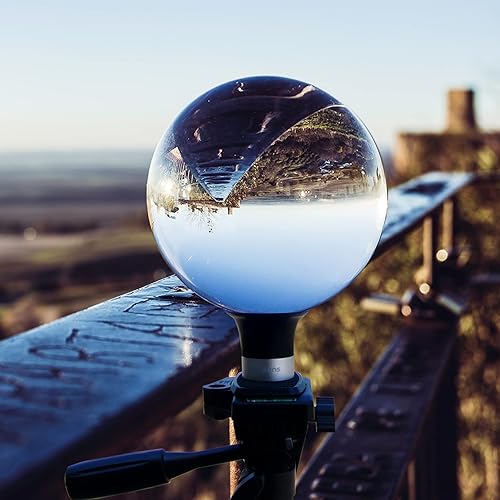Miniatura 5 de Soporte de bolas de lente para fotografía, soporta bola de cristal de 2.362 in a 5.906 in, soporte de bola de lente, ventosa + base de alúmina