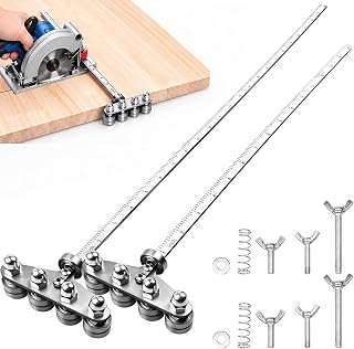 원형 톱 가이드 레일 40.6cm(16인치) 및 61cm, 원형 톱용 조절 가능한 롤러 가이드