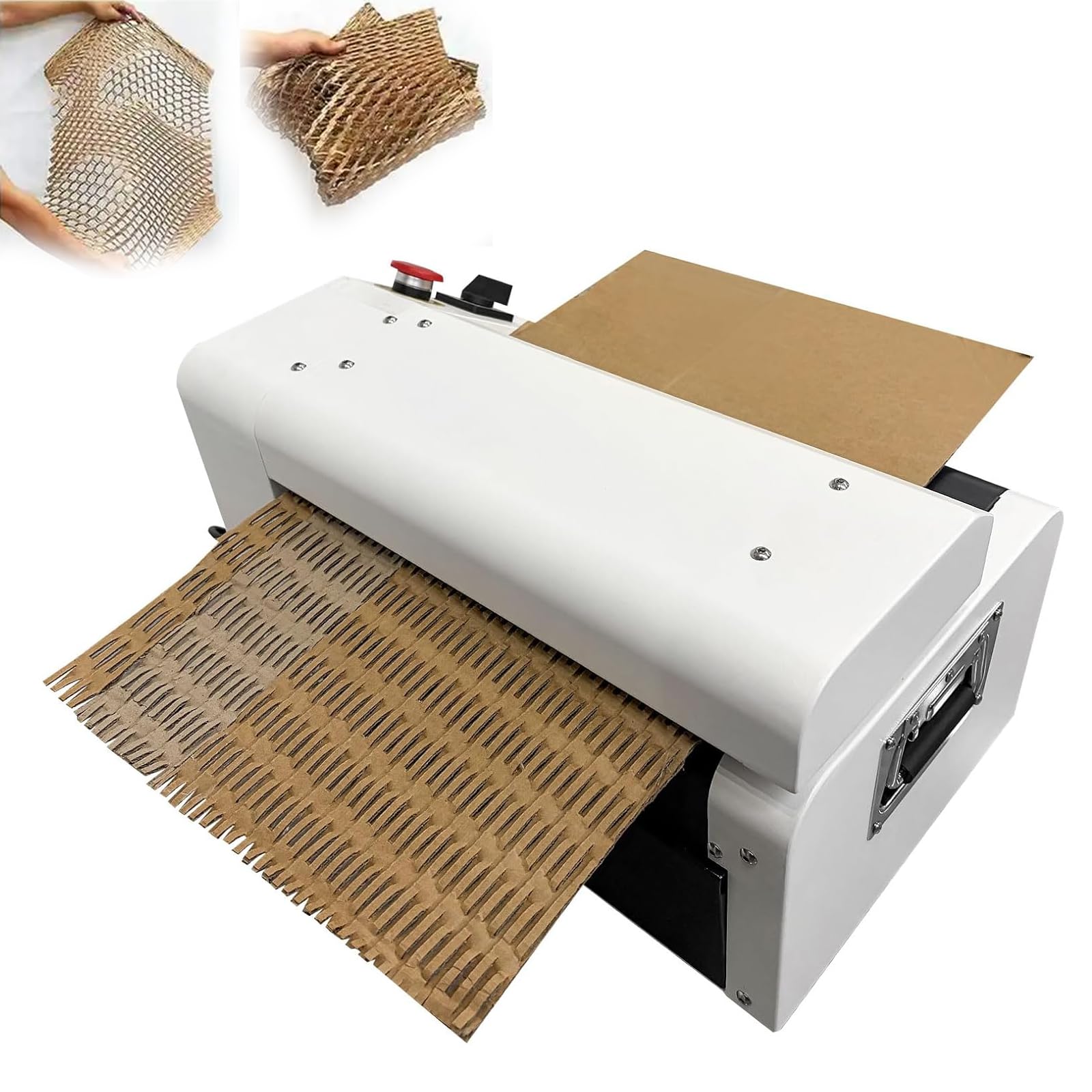 QYLTTDM Corrugated Box Expansion Cutting Machine, Recyclable Corrugated Shredder Machine Cardboard Box Expansion Cutting, Honeycomb Packing Paper Maker, Kraft Expanding Pad Shredder Cutter CS425