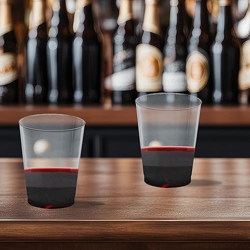 Miniatura 6 de Vasos de plástico transparente desechables para fiestas, 500 tazas, vasos de plástico duro de 10 onzas, vasos de boxeo para fiestas a granel, vasos