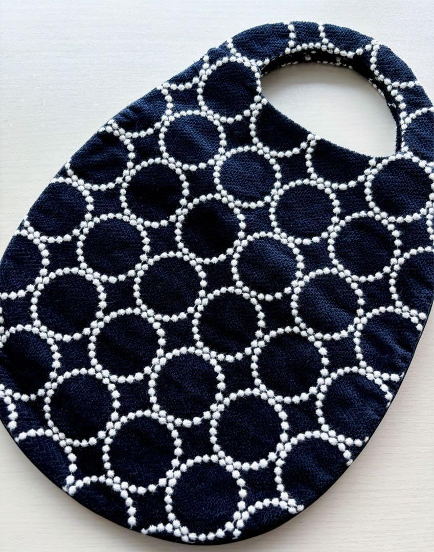 新ミナペルホネン タンバリン エッグバック ネイビー ミナペルホネン