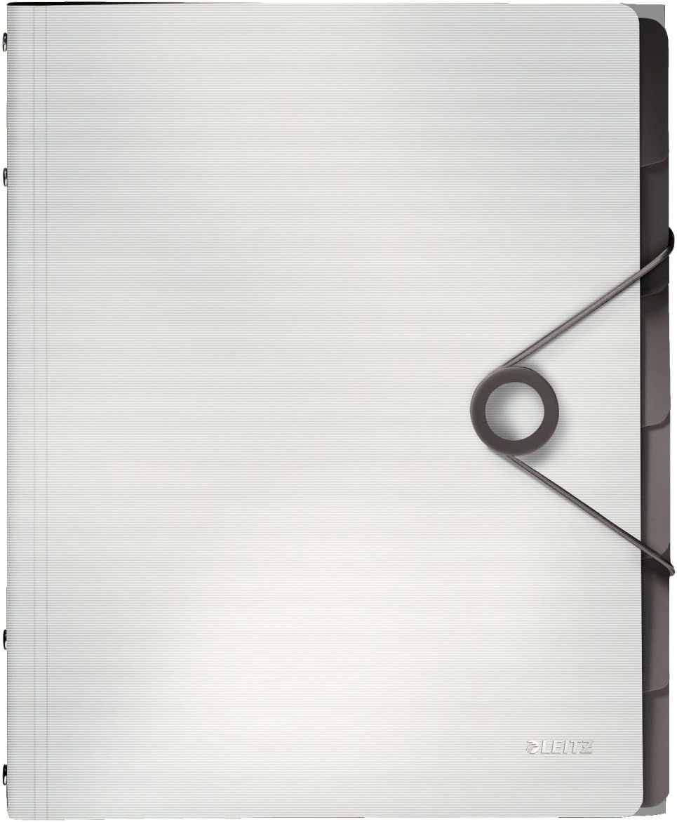 Leitz Solid Business Folder Polypropylene A4 6 Fächer Light red