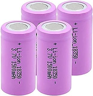 3.7V 1500 Mah 18350 Li-ion Rechargeable Battery for Toy Remote Control Electronic Locks Flashlight Headlight,4PCS