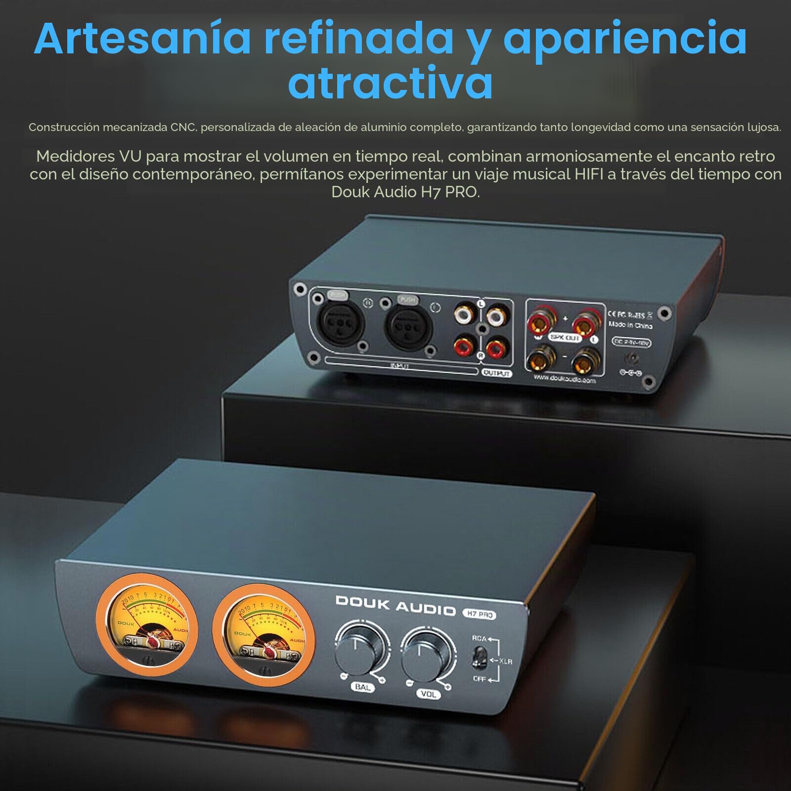 Douk Audio H7PRO TPA3255 - Amplificador de alta fidelidad digital con amplificador estéreo para casa, 300 W