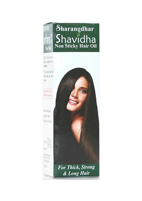 Sharangdhar Pharmaceuticals Shavidha Hair Oil - Ayurvedic solution for healthy Hair (90 ml), White
