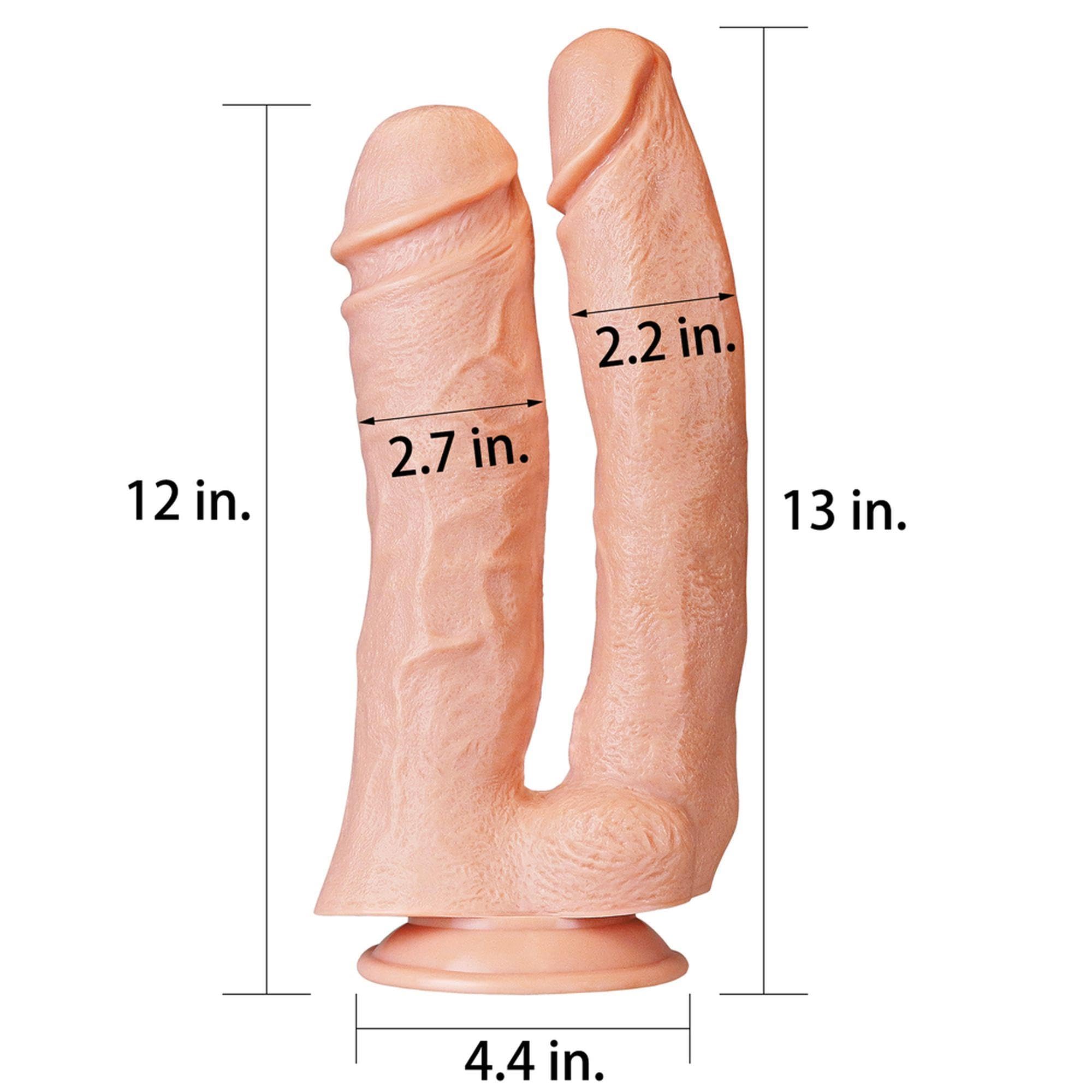 LOVETOY DILDO DOBLE KING 12 NATURAL
