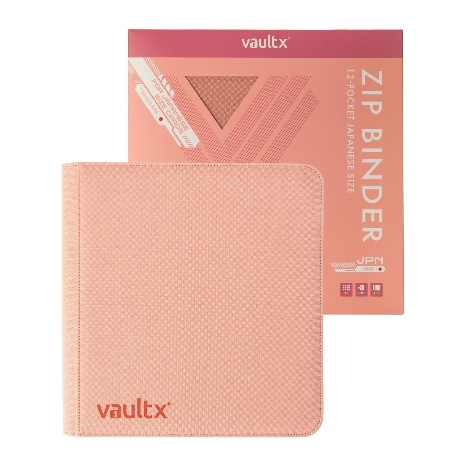 Vault X 12 Pocket Japanese Size Trading Card Binder 480 Cards (Pink)