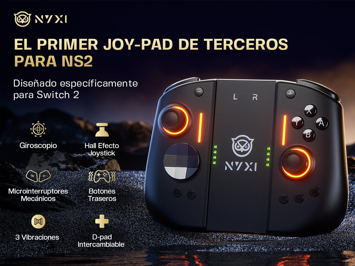 Condition photo showing New/Like New for nyxi hyperion 3 switch 2 controller – world's first third-party wireless controller for switch 2, hall effect joystick, 9-axis gyro, full mechanical buttons, dual back buttons & adjustable vibration