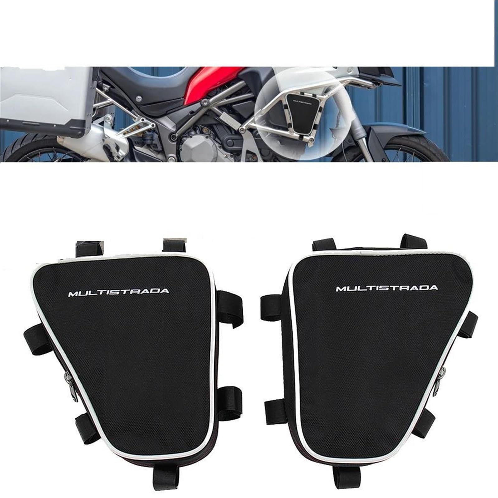 Borse per Barra Paramotore per Moto per Ducati Multistrada 1200 Pacchetto Borsa Porta Attrezzi Impermeabile per Riparazioni Borsa da Sella