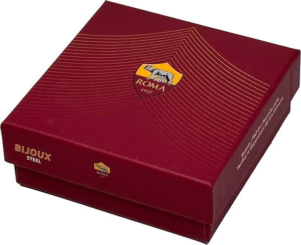 Clondo Portachiavi As Roma in Acciaio Inossidabile – Prodotto Ufficiale Calcio – Gadget Elegante e Resistente con Logo – Idea Regalo per Tifosi Giallorossi - 3
