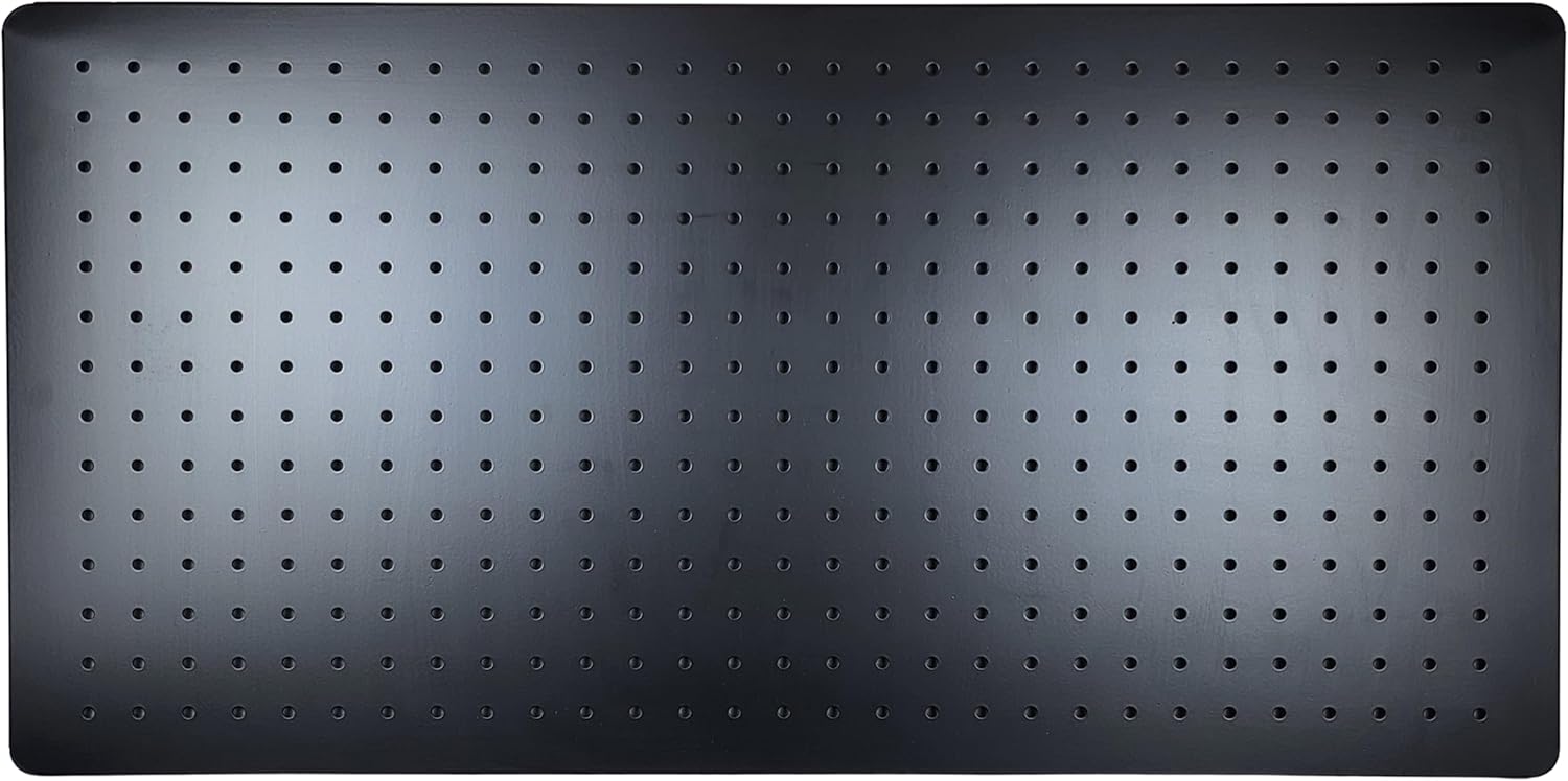 Heavy Duty 1mm Thick Metal Pegboard 32 x 16 Inch, 1-Inch Hole Spacing - Perfect for Use in Kitchens, Bedrooms, Craft Rooms, Garages - Supports Heavy Tools, Easy Wallmount
