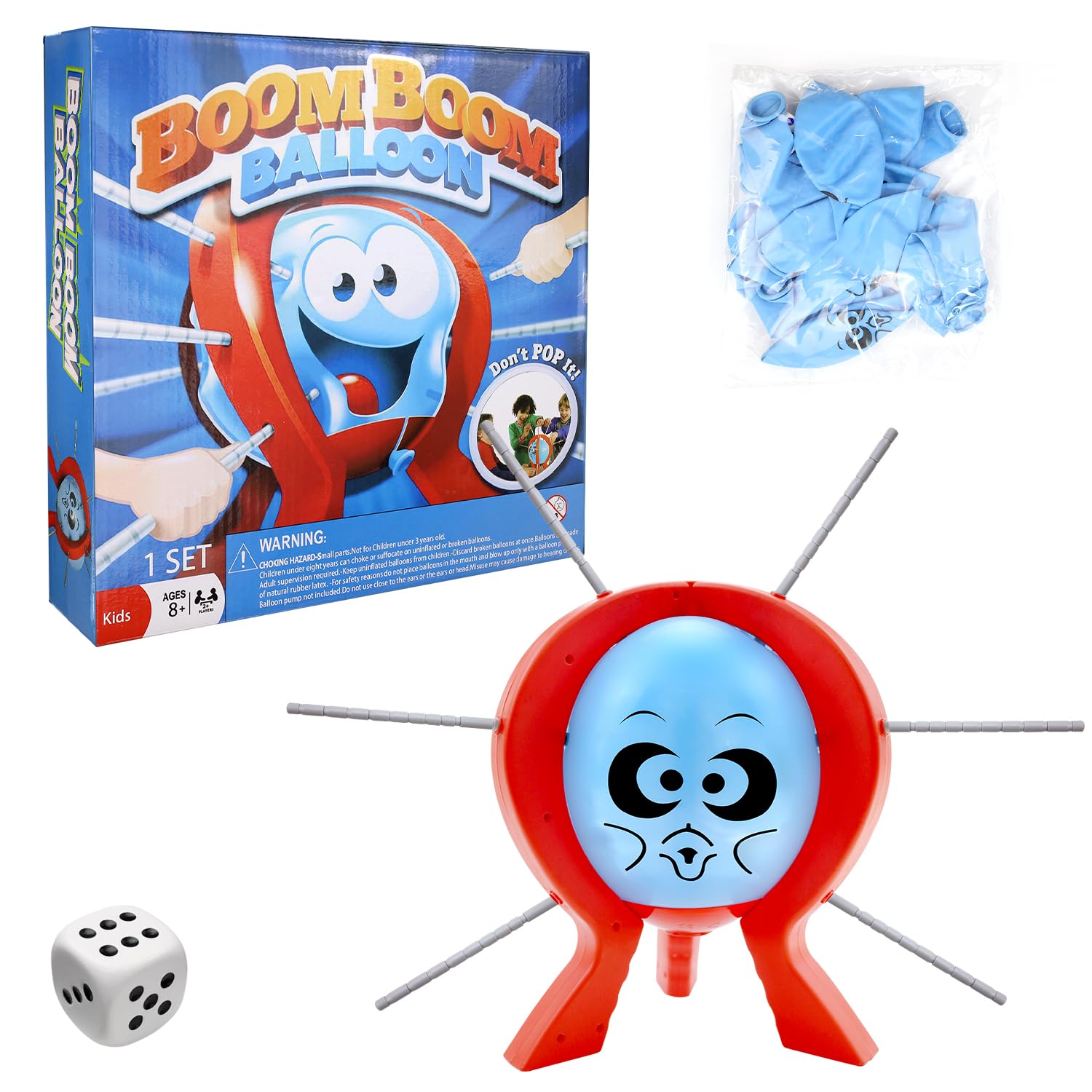 GcffomBalloon Toy Boom, Burst Game Desktop, Balloons Burst Board Game, Interactive, Suitable for Parties, Holidays, Birthday Parties, Friends and Family Interactions