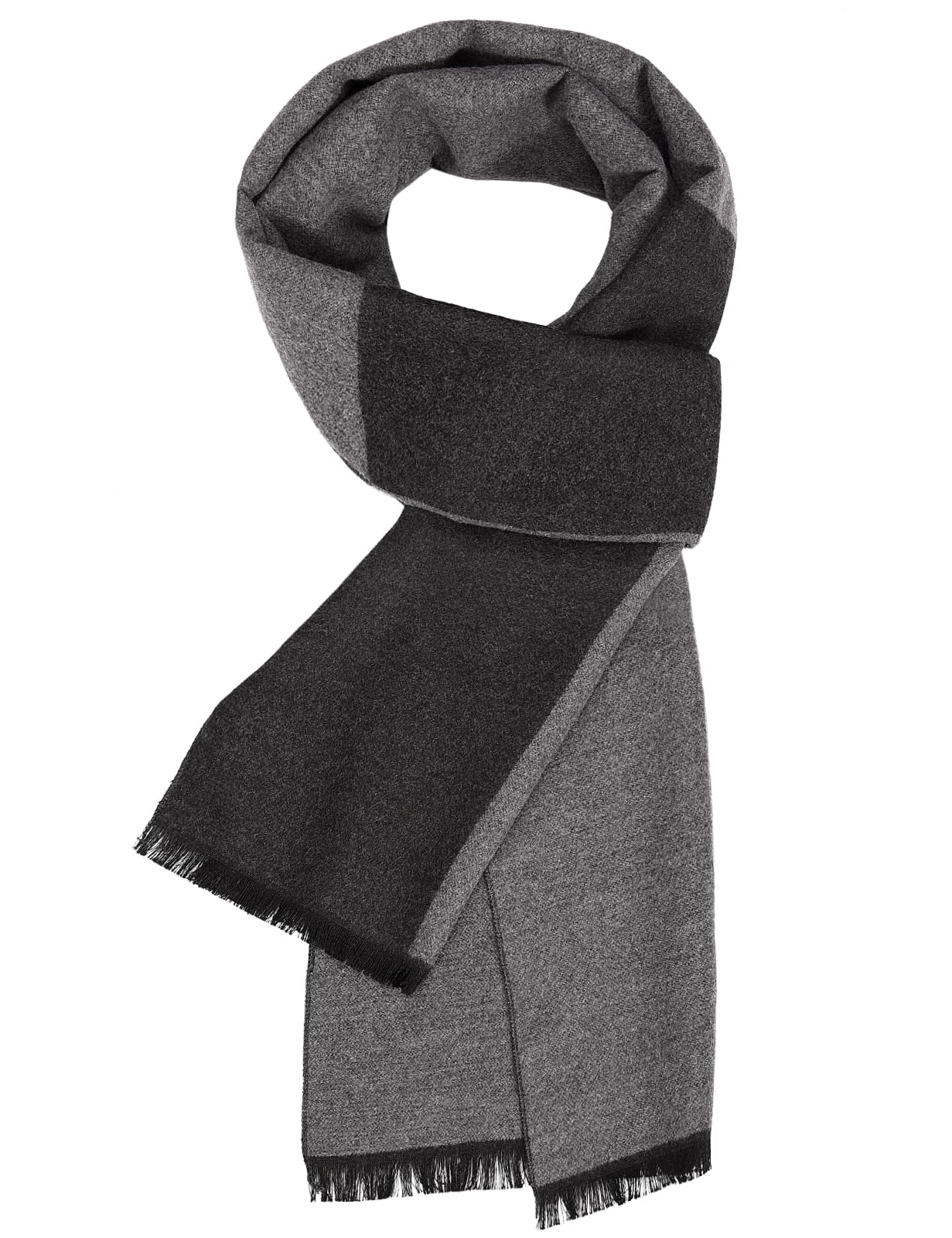 Men's Scarves Winter Scarf Classic Tartan Scarf Soft Warm Reversible Long  Plaid Scarf with Tassel For Winter Autumn Fashion Business