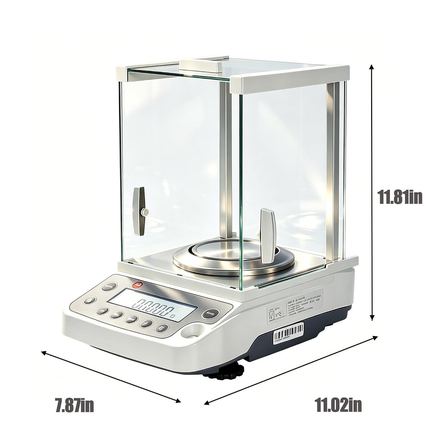 Digital Analytical Balance, 0.1mg High Precision Electronic Lab Scale, 0.0001 Gram Balance Scale with Glass Shield & LCD Display for Laboratory Pharmacy Jewelry Store (220g, 0.1mg)