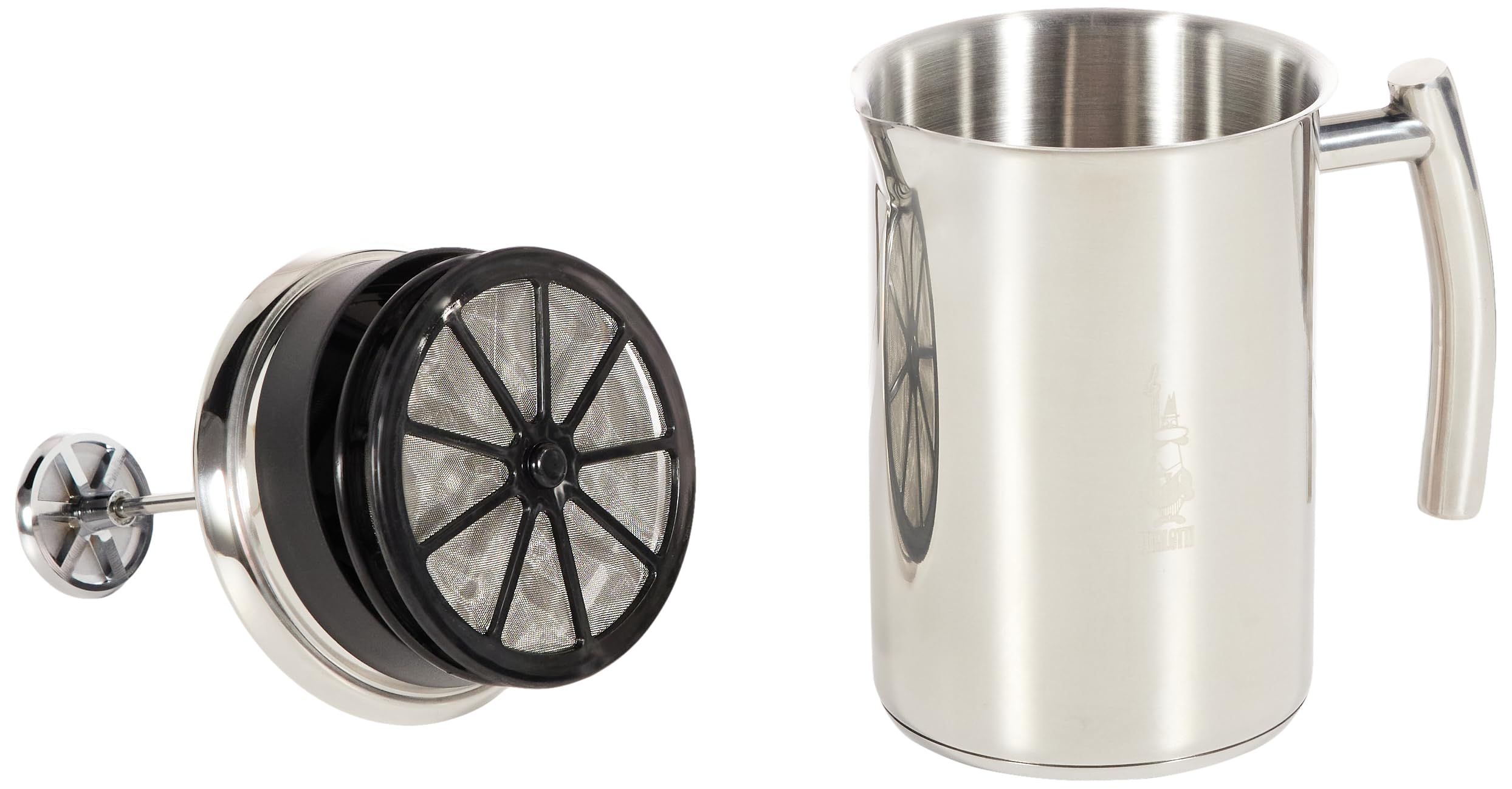 Bialetti Cappuccinatore Manual Milk Frother Stainless Steel