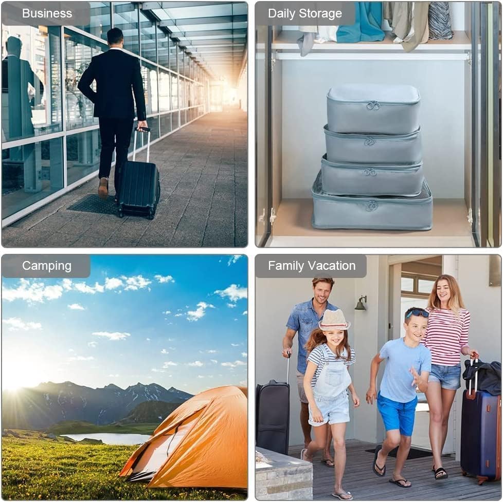 Image of 7pcs Set Luggage Carry On Suitcase Packing Cubes