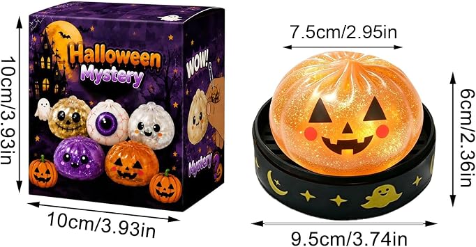 Halloween Dumpling Squishy Mystery Glitter Dumpling Squishy