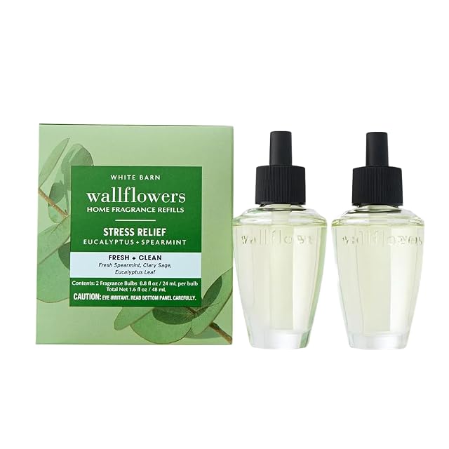 Bath Body Works Wallflowers Refills Eucalyptus Spearmint Scent Plug-In Air Freshener Refills for Bedrooms Bathrooms Living Spaces 2