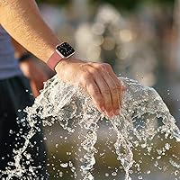 Vista 159 de Correa deportiva de silicona suave compatible con cierre clásico compatible con correas de Apple Watch de 49, 45, 44, 42, 41, 40 y 38 mm para iWatch