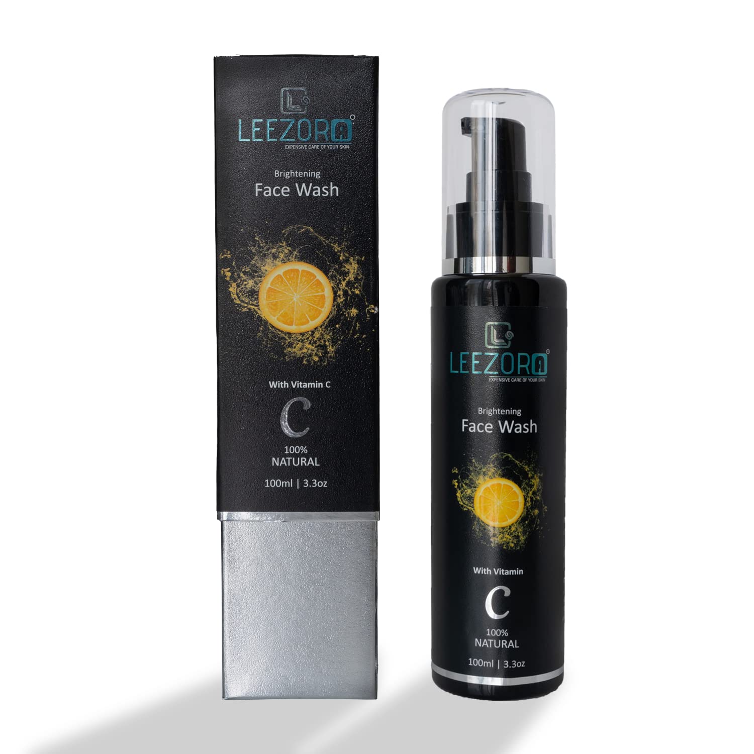LEEZORA Vitamin C Face Wash - Brightening Cleanser Gel with Anti