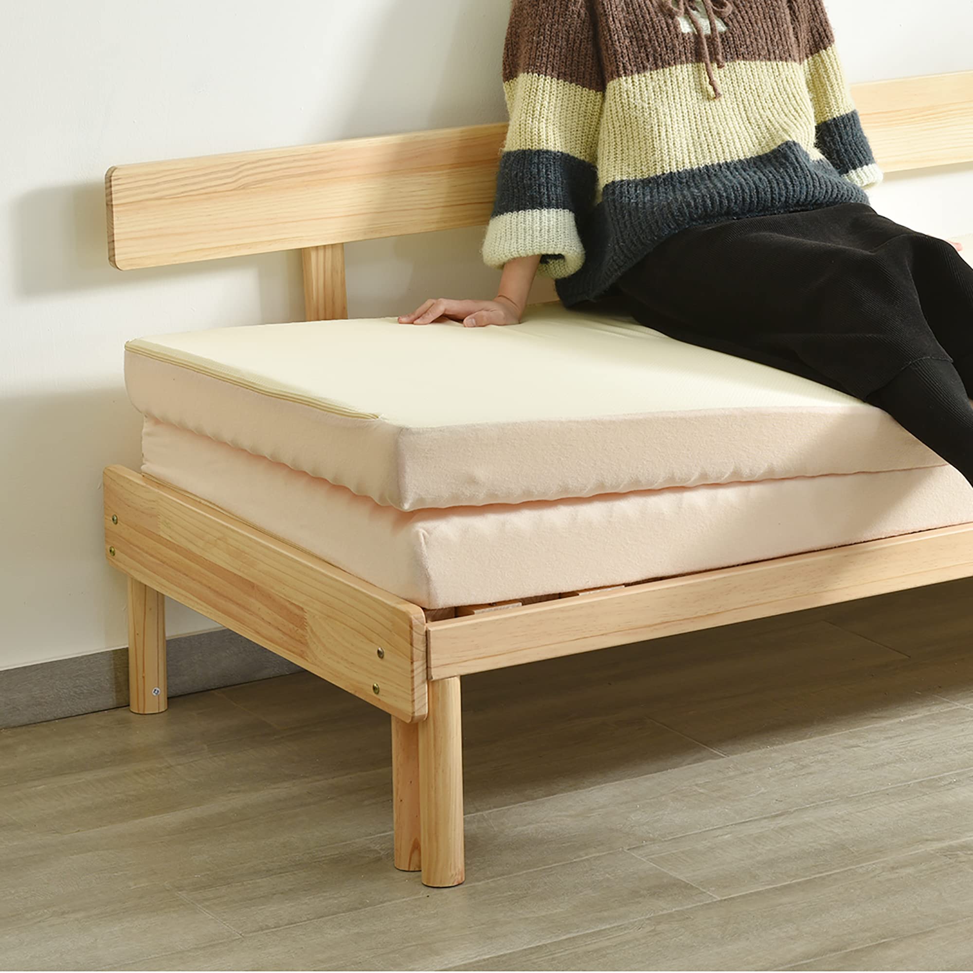 Amazon｜高反発マットレス ダブル 二つ折り 超低ホル ベッドマットレス  