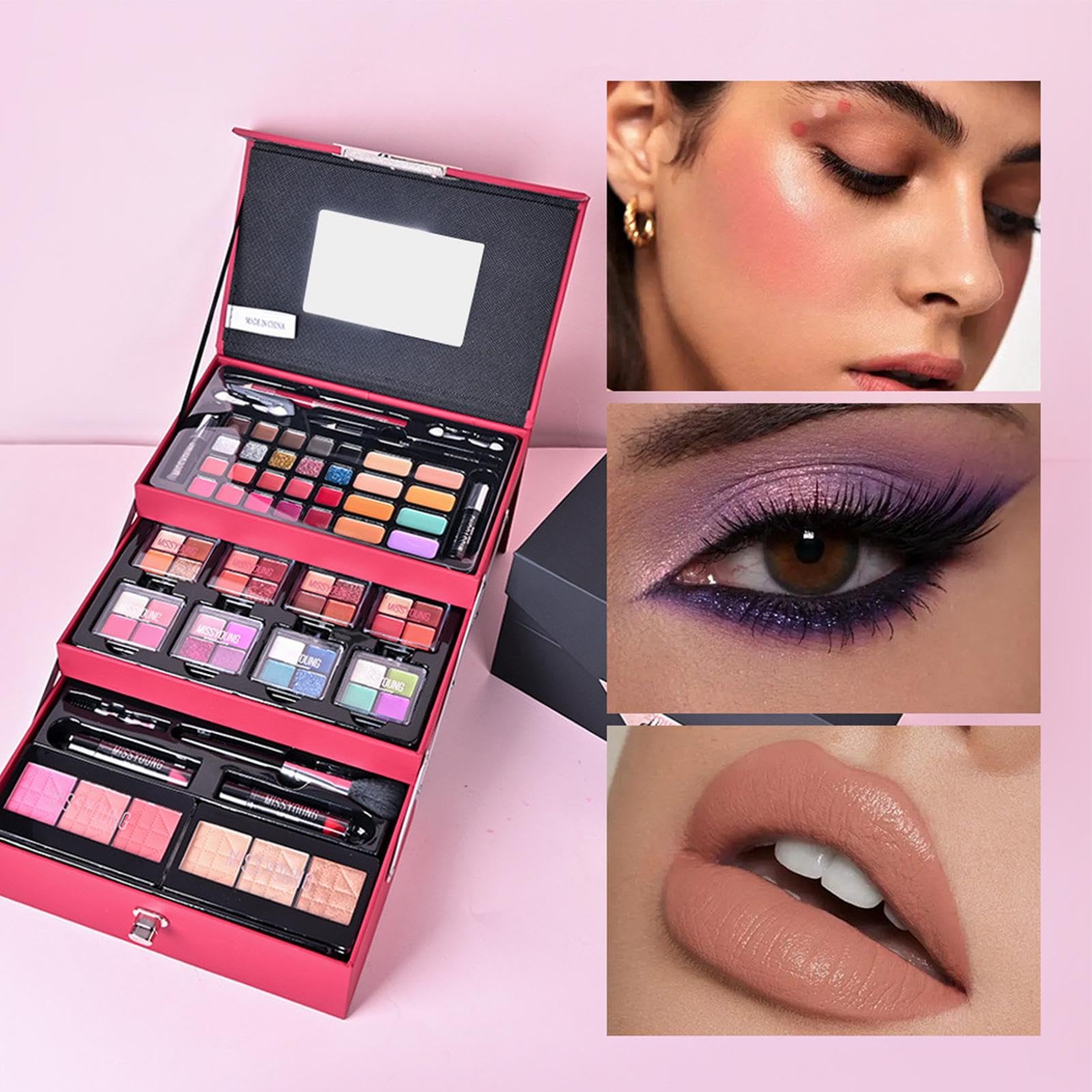 Komplettes Make-up-Set, Make-up-Set für Damen, komplettes Set – Make-up | Set für Anfänger – komplettes Kosmetik-Set für Frauen und Anfänger, Make-up-Set für Startups