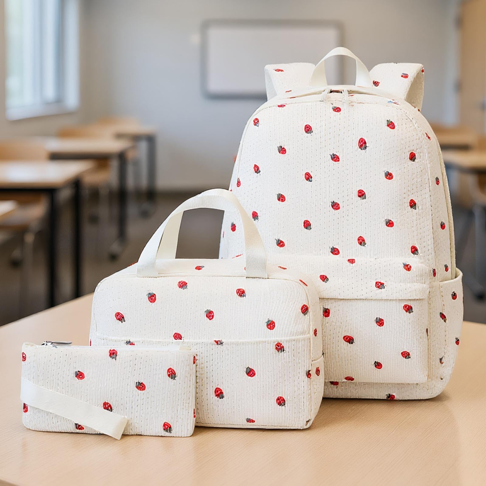 Mochila Infantil Escolar Estuche Macuto Para Mujer Y Niña | Set Escolar Adorable para Niñas, Universidad, Excursión de un Día, Viaje, Vacaciones, Deportes, Senderismo, Camping,