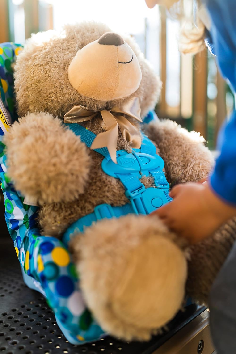 40% Off Discount Joovy Toy Booster Seat, Doll Accesory, Multi-doll Design, Blue Dot