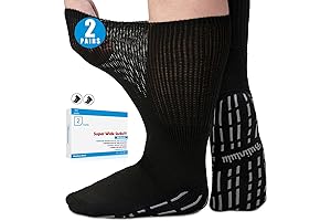 Bulinlulu Extra Width Diabetic Socks Men Women-Wide Edema Sock for Swollen Feet