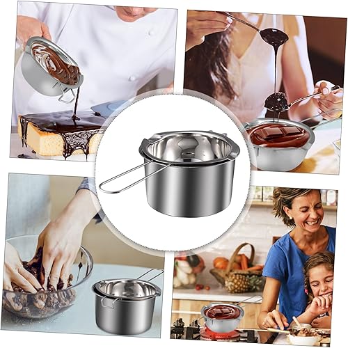 Miniatura 5 de ABOOFAN 3 juegos de velas de mesa de olla de fusión, caldera de leche, molde de para resina, calderas dobles para estufa, caldera doble, olla de