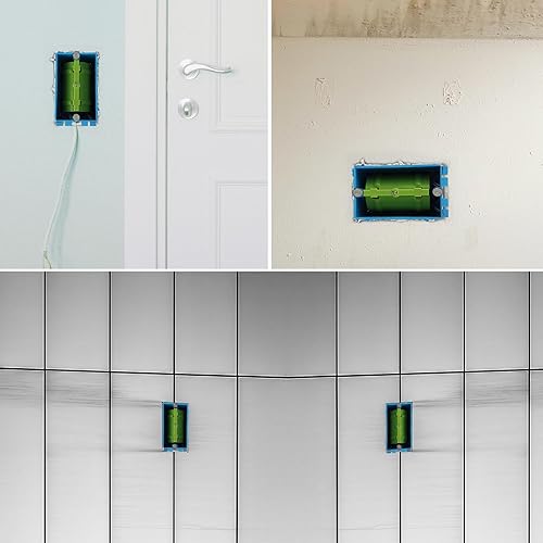 Miniatura 7 de Paquete de 5 marcadores para paneles de yeso para papá, herramienta de marcado sin medición para enchufes eléctricos, herramienta de marcado fácil