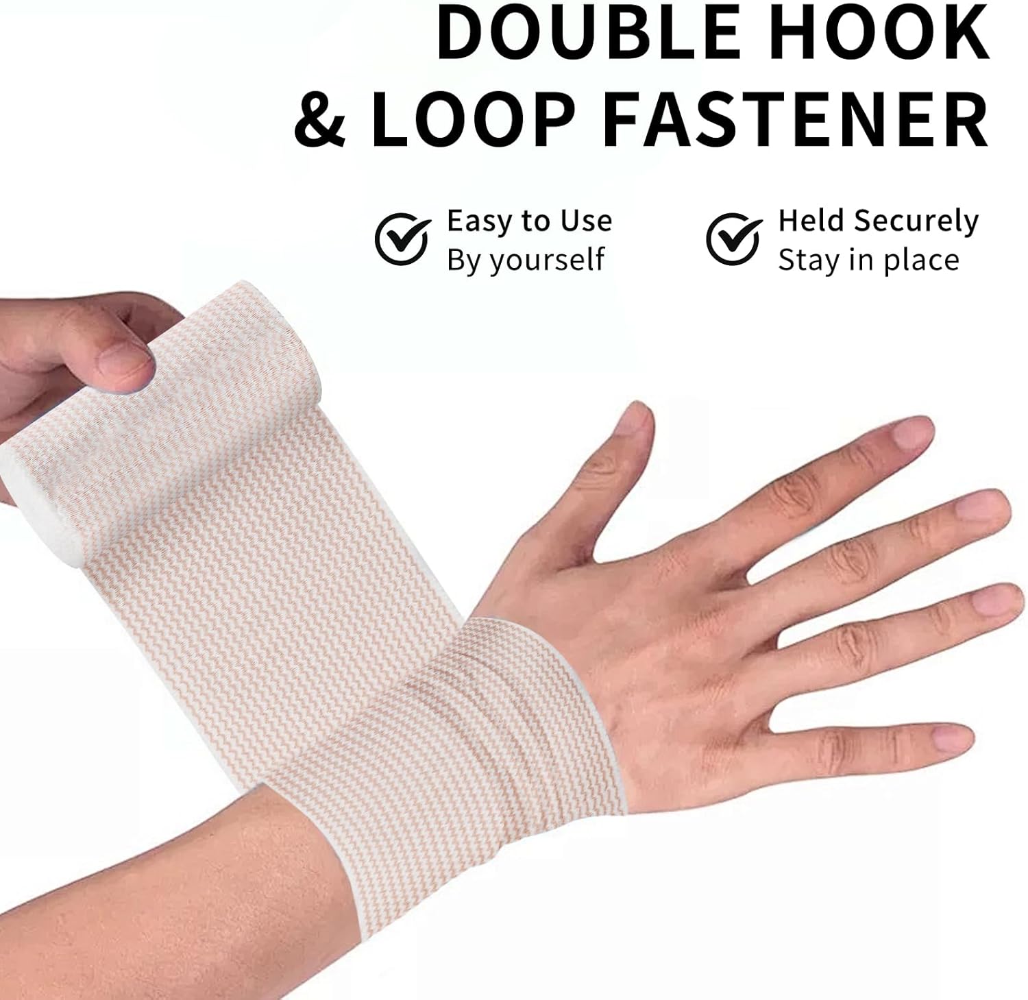 36Pcs 4 Inch Elastic Bandage Wrap with Self Closure on Both Ends, Athletic Stretchable Bandage Wrap, Compression Wrap Bandage for Legs, Knees, Ankles, Wrists, Elbows, Shoulders