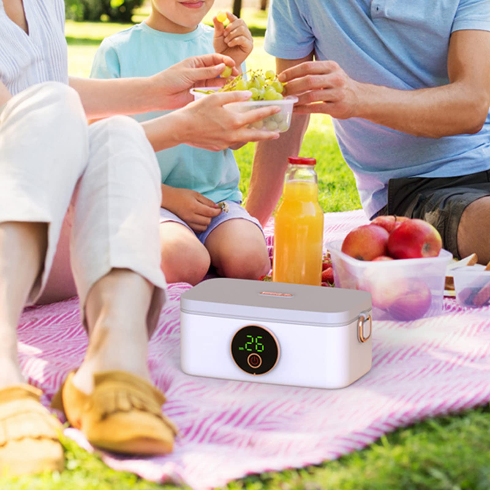 Fiambrera portátil con calefacción eléctrica, recargable por USB, sin agua, 16000 mAh, calentador de alimentos, recargable por USB, calentador de alimentos eléctrico, a prueba de fugas