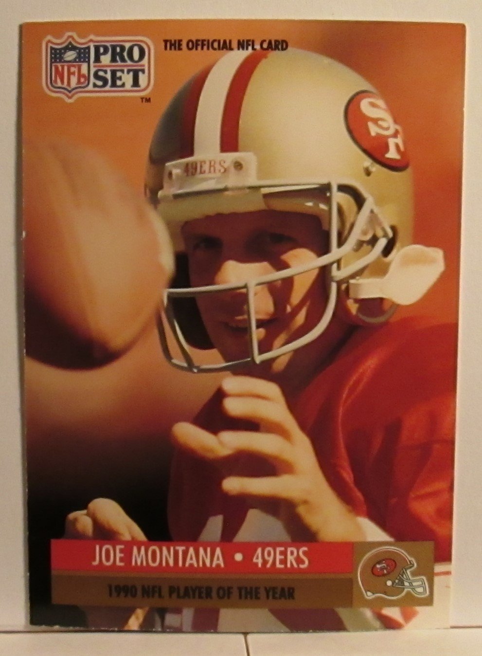 Amazon.com: JOE MONTANA 1990 NFL PLAYER OF THE YEAR - 1991 PRO SET